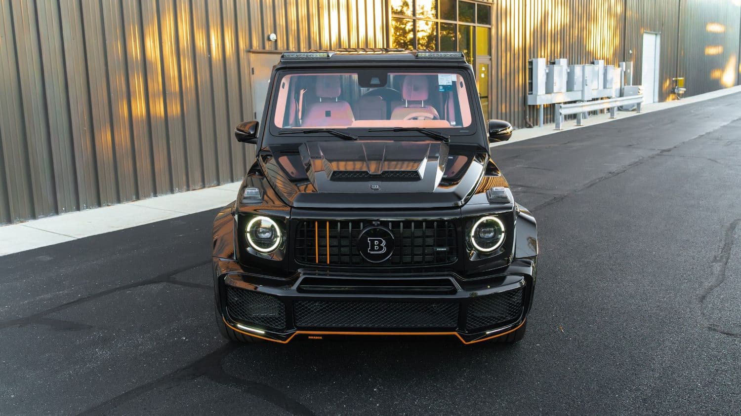 Corrected paint reflection on a Brabus G-Wagon