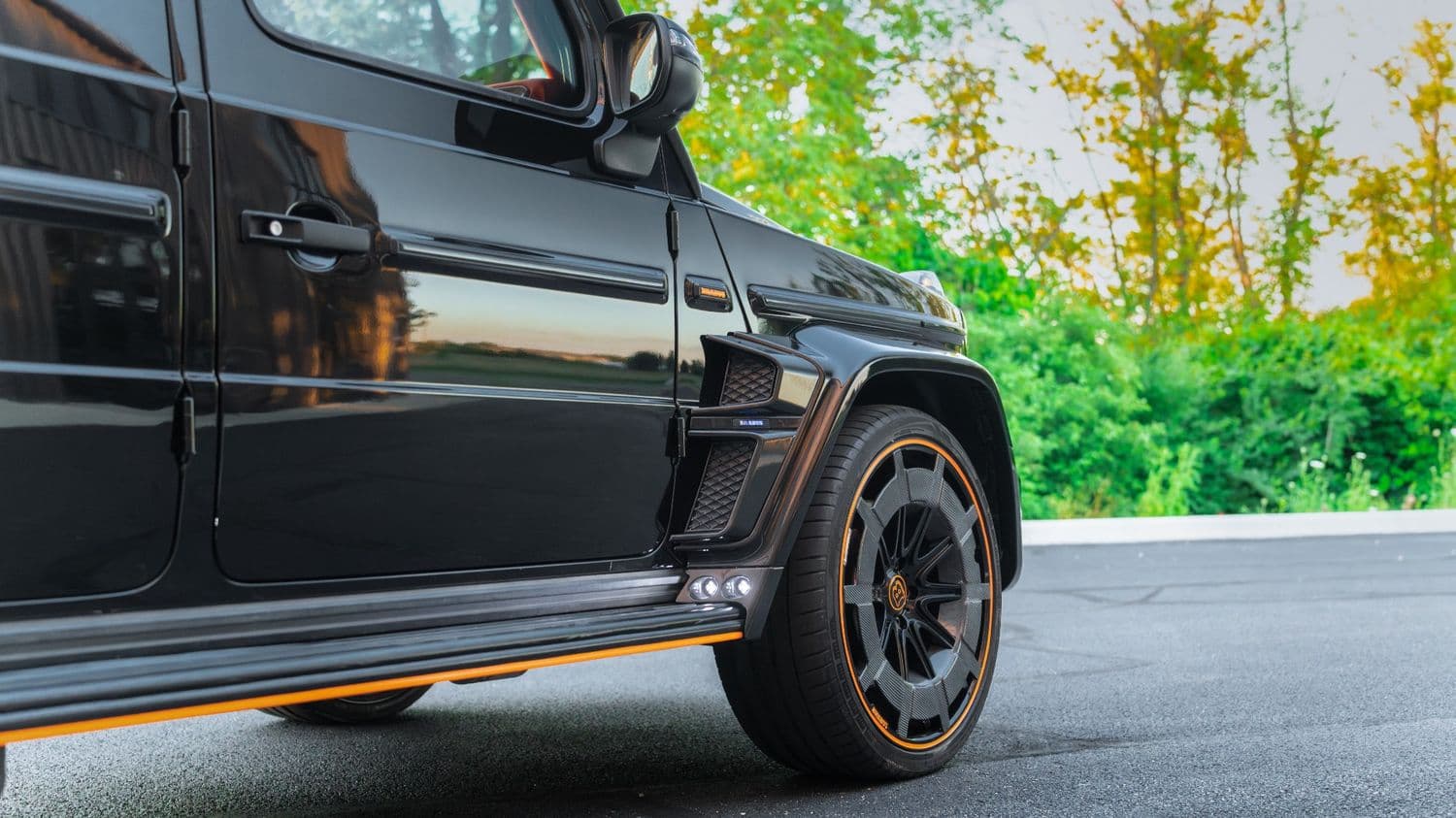 Brabus G-Wagon finish detail after correction