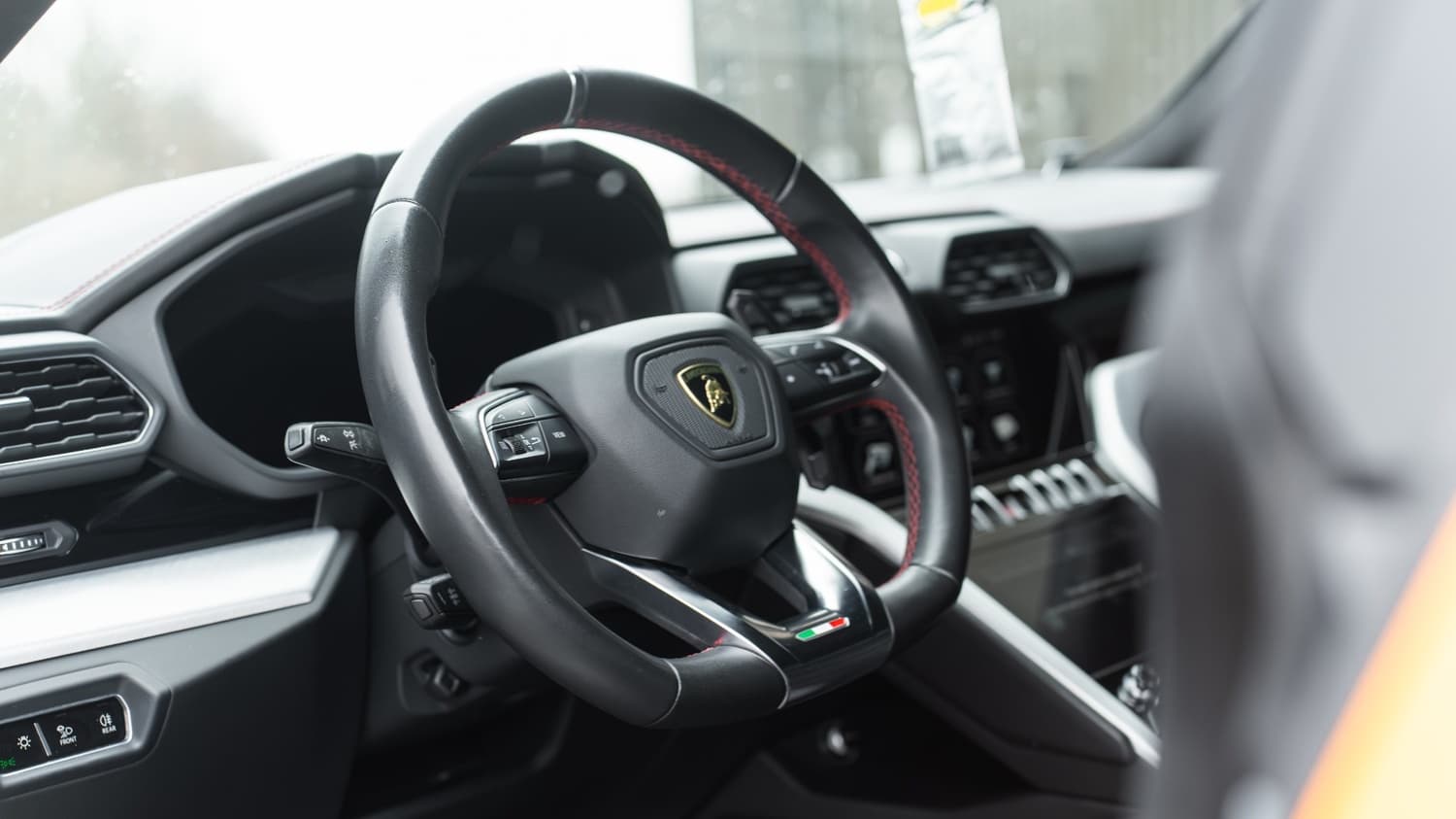 Detailed interior of a Lamborghini Urus