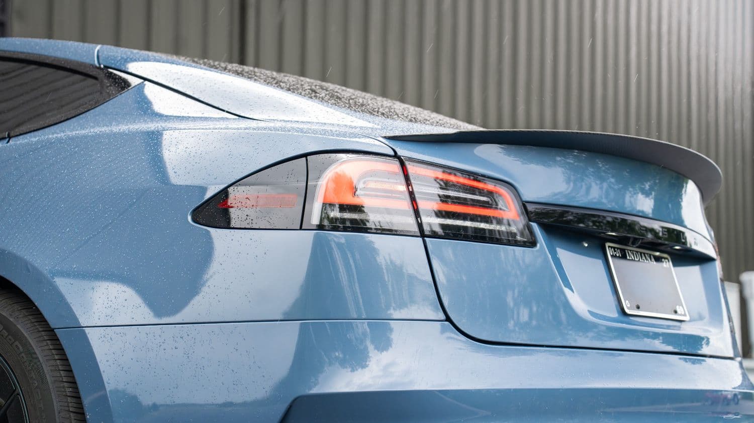 Protected glass on a Tesla Model S Plaid