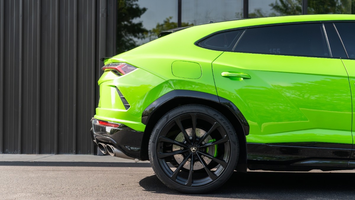 Ceramic window tint on a Lamborghini Urus side profile